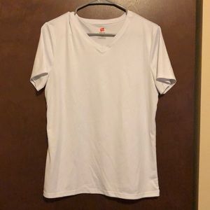 White athletic top